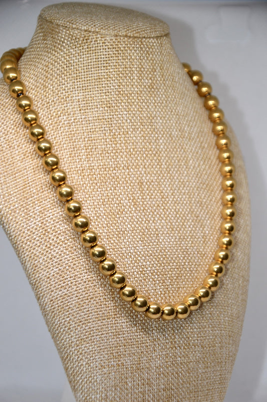 colar chunky dourado