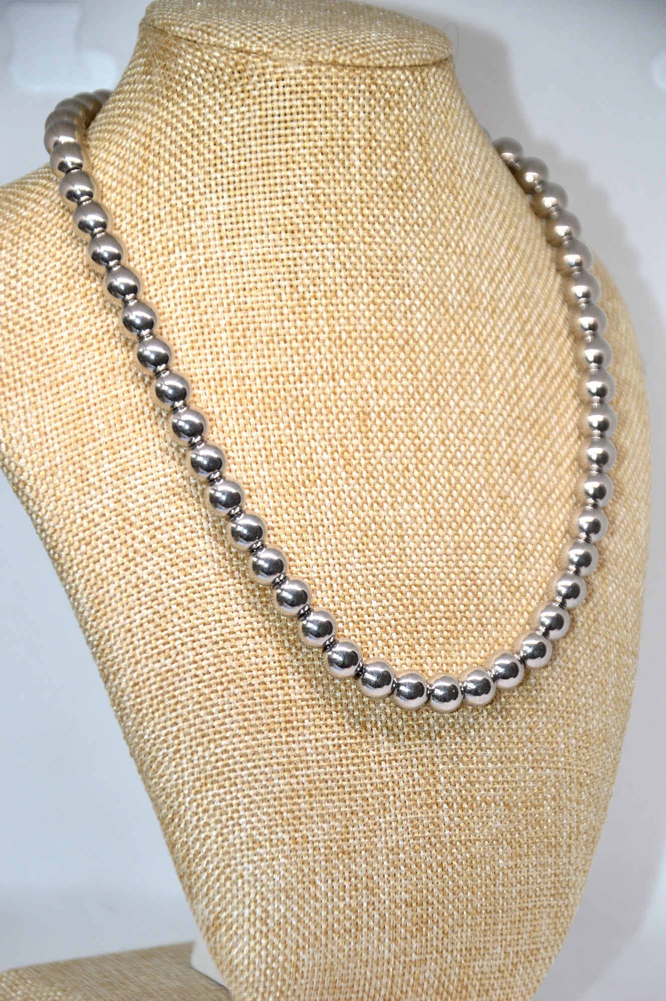 colar chunky prateado