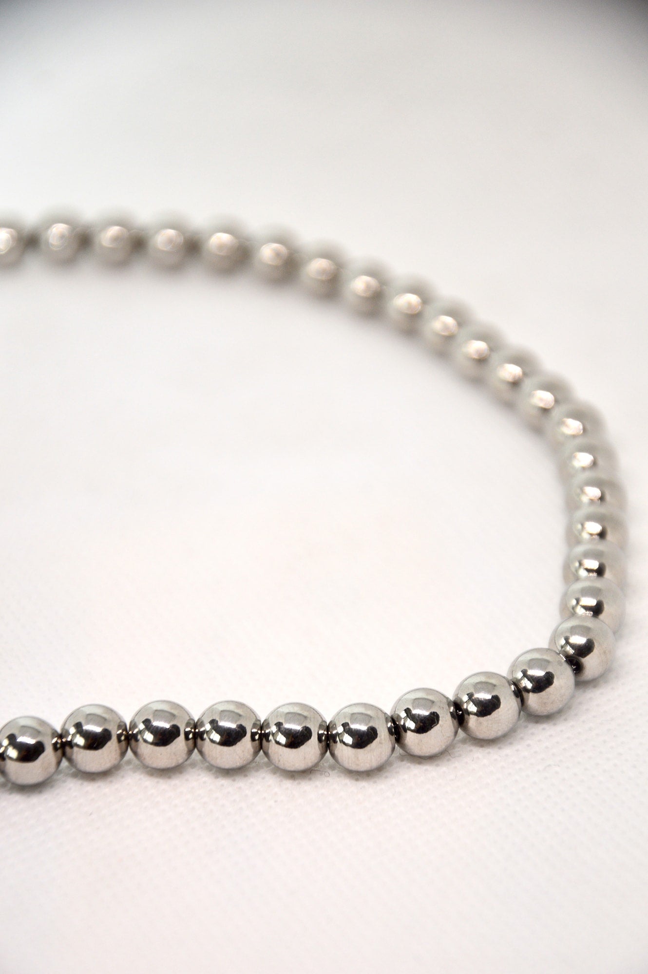 colar chunky prateado