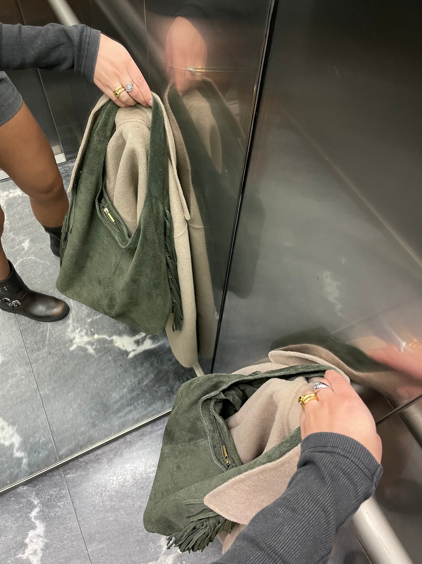 carteira de pele celeste