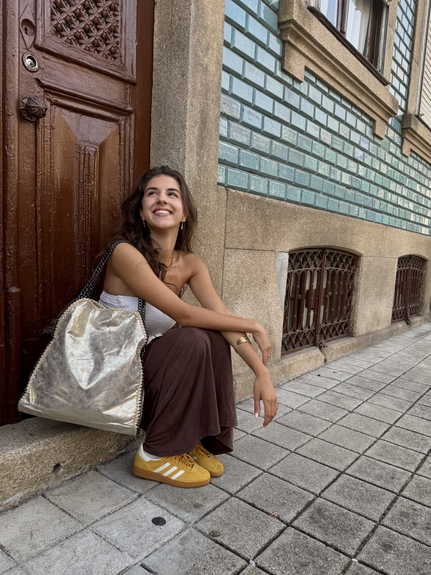 carteira stella dourada